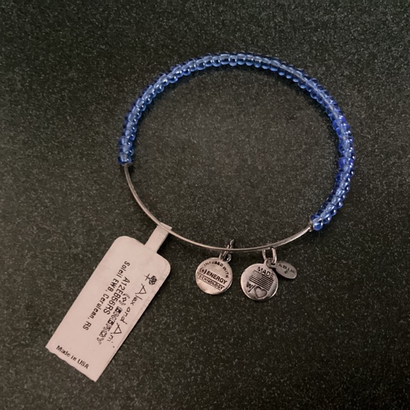 Alex and Ani Expandable Wire Bracelet Soleil EWB, Cerulean, RS NWT - Picture 5 of 9